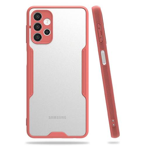 Galaxy A52 K�l�f Platin Silikon - Pembe