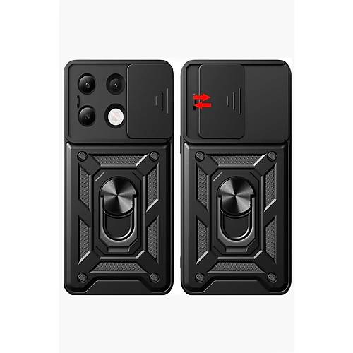 Redmi Note 13 4G K�l�f Pars Lens Y�z�kl� Silikon - Lacivert