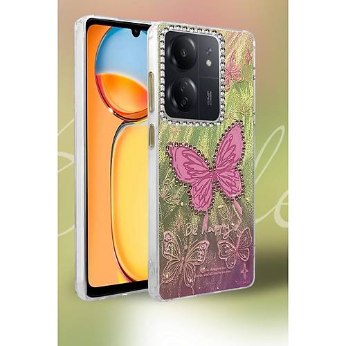 Redmi 13C K�l�f Blade Aynal� Desenli Kapak - Desen 9