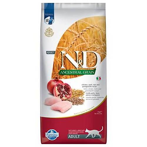 N&D Ancestral Grain Tavuklu Narl� D���k Tah�ll� Yeti�kin Kedi Mamas� 10 Kg