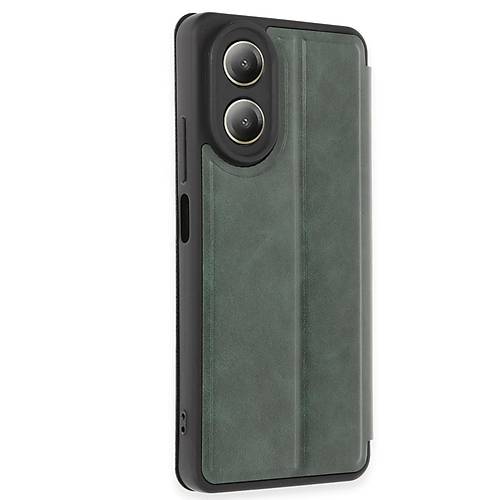 A38 K�l�f Flip Cover - Koyu Ye�il