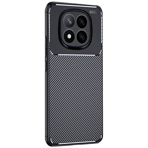 Redmi Note 14 Pro Plus K�l�f Auto Focus Karbon Kapak - Siyah