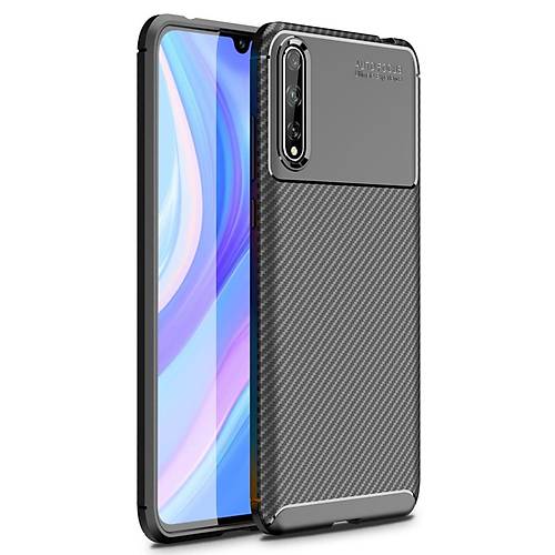 P Smart S K�l�f Auto Focus Karbon Kapak - Siyah