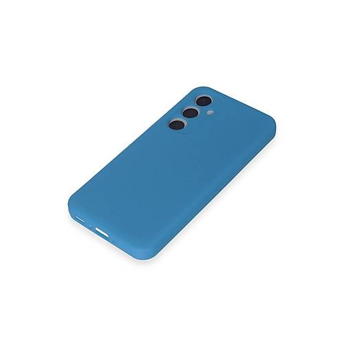 Galaxy A55 5G K�l�f First Silikon - Mavi