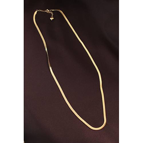 316L �elik Alt�n Renk 60 cm �talyan Zincir Kolye