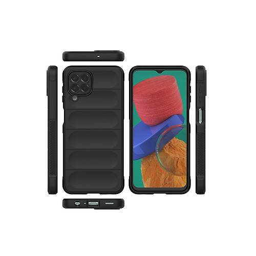 Galaxy M33 K�l�f Optimum Silikon - Siyah