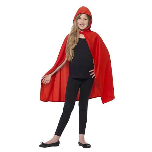 K�rm�z� Renk Kap�onlu Kuma� Pelerin 90 cm