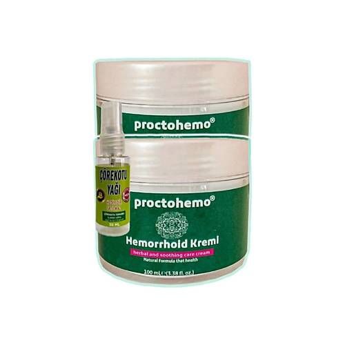 Proctohemo Krem 100 ml x 2 adet + ��rek Otu Ya�� 30 ml