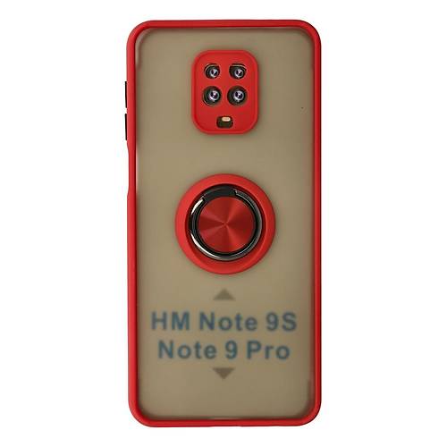 Redmi Note 9 Pro K�l�f Montreal Y�z�kl� Silikon Kapak - K�rm�z�