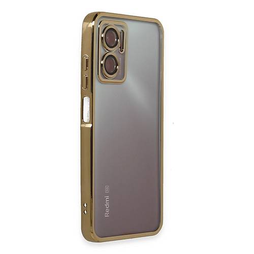 Redmi 10 5G K�l�f Razer Lensli Silikon - Gold