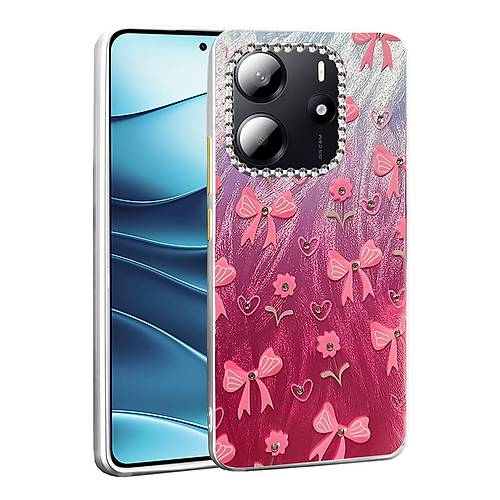 Redmi Note 14 4G K�l�f Blade Aynal� Desenli Kapak - Desen 3