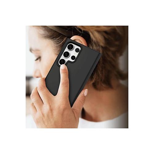 Galaxy S24 Ultra K�l�f First Silikon - Siyah