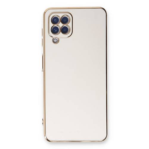 Galaxy A22 K�l�f Volet Silikon - Beyaz
