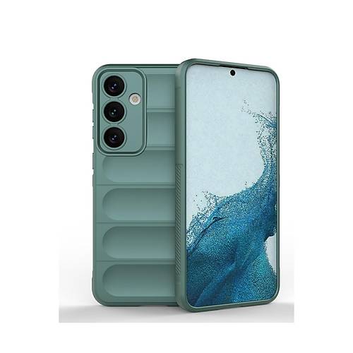Galaxy S24 K�l�f Optimum Silikon - Koyu Ye�il