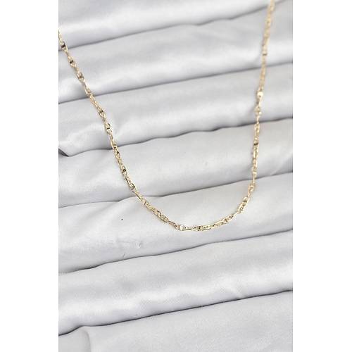 CM 14K Gold Renk Gemici Zincir Model 60 cm Kad�n Kolye