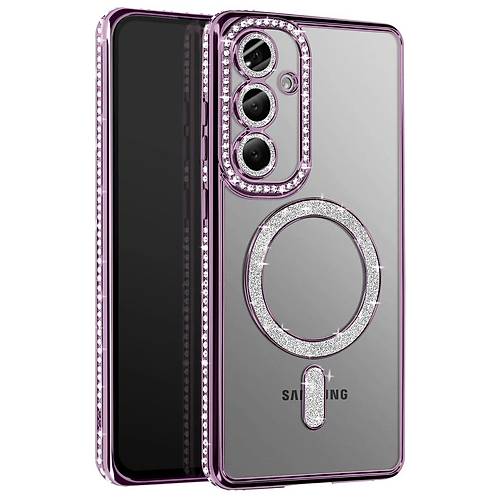 Galaxy A57 5G Joke Simli Magneticsafe K�l�f - Derin Mor