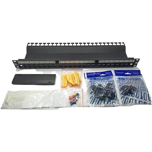 HCS 19" 1U 24 PORT BO� PATCH PANEL(P00-02450-1U)