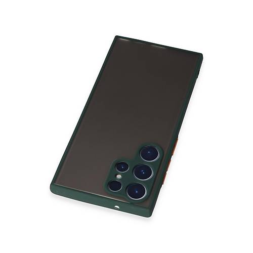 Galaxy S22 Ultra K�l�f Montreal Silikon Kapak - Ye�il