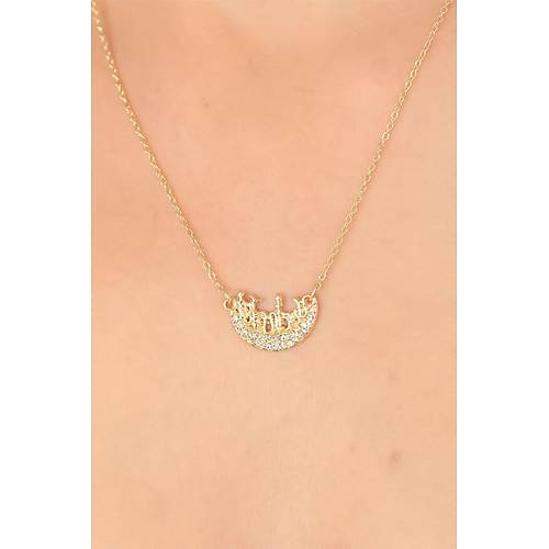 Zirkon Ta�l� Bayan Kolye