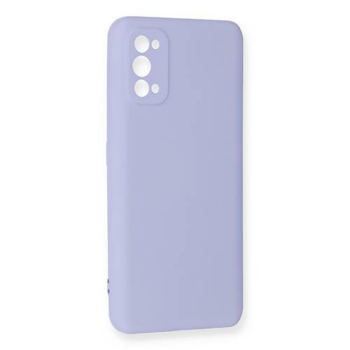 Realme 7 Pro K�l�f Nano i�i Kadife Silikon - Lila