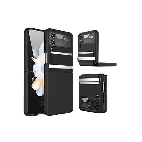 Galaxy Z Flip 3 K�l�f Belt Flip Kapak - Siyah