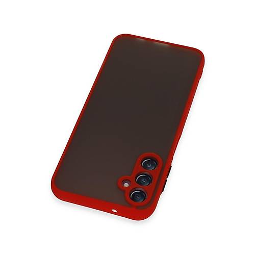 Galaxy A14 4G K�l�f Montreal Silikon Kapak - K�rm�z�