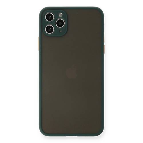iPhone 11 Pro Max K�l�f Montreal Silikon Kapak - Ye�il