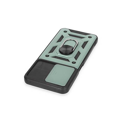 Realme C35 K�l�f Pars Lens Y�z�kl� Silikon - Ye�il