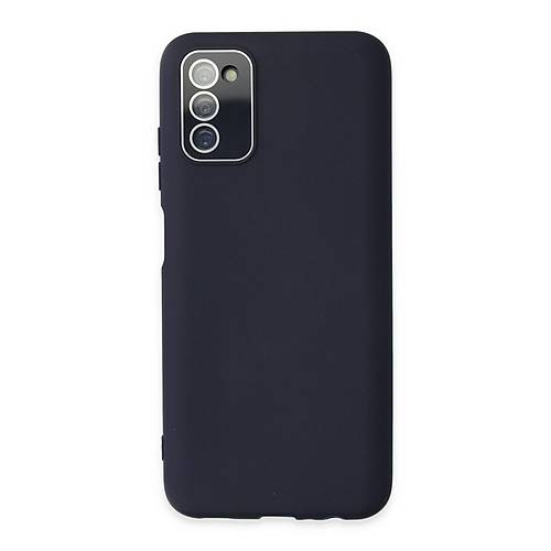 Galaxy A03S K�l�f Lansman Glass Kapak - Lacivert
