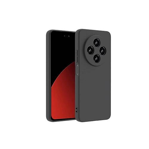 Redmi 14C K�l�f Nano i�i Kadife Silikon - Siyah