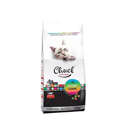 Gurme Mix Renkli Taneli Yeti�kin Kedi Mamas� 15 kg