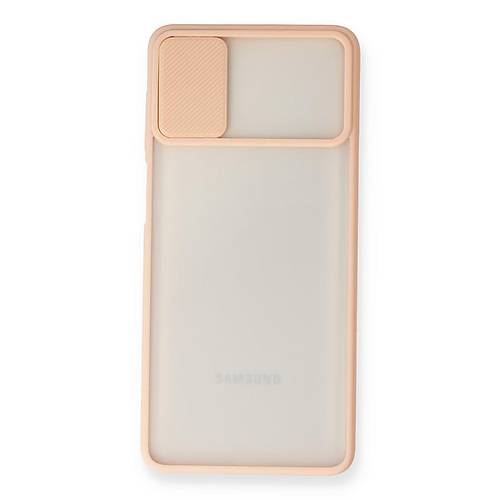 Galaxy M51 K�l�f Palm Buzlu Kamera S�rg�l� Silikon - Pembe