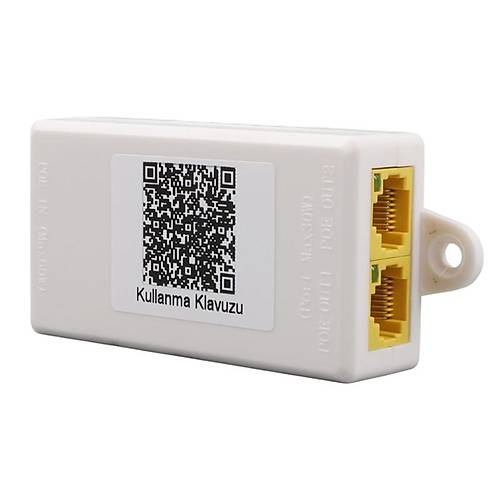 URANIUM POE-RP12P 1 PORT POE G�R�� BESLEME+ 2 PORT POE �IKI� 10/100 PLAST�K KASA POE REPEATER