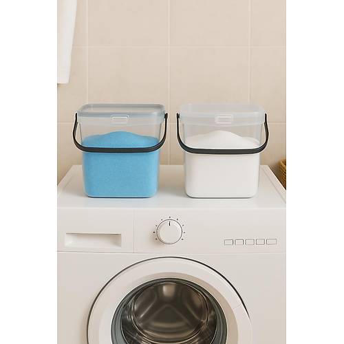 2�li Multibox Deterjanl�k Kutusu & Banyo D�zenleyici & Saklama Kutusu 6 Lt �effaf