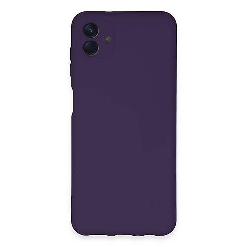 Galaxy A04E K�l�f Nano i�i Kadife Silikon - Mor