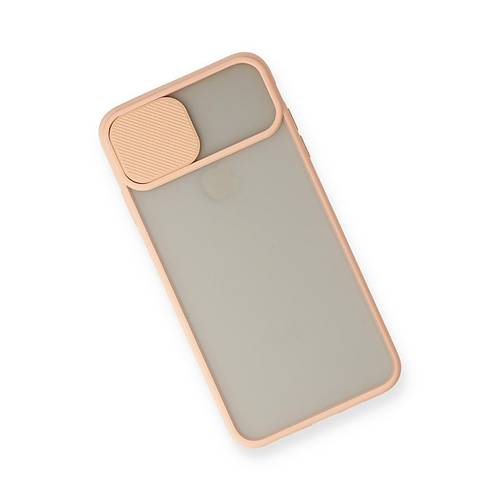 iPhone X K�l�f Palm Buzlu Kamera S�rg�l� Silikon - Pembe