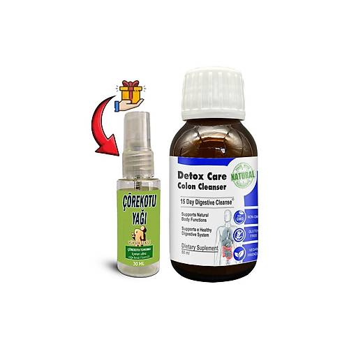 Detox Care 1 Kutu 15 G�nl�k Pratik �urup Form�l� + ��rek Otu Masaj Ya�� 30 ml