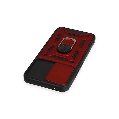 Galaxy A34 5G K�l�f Pars Lens Y�z�kl� Silikon - K�rm�z�