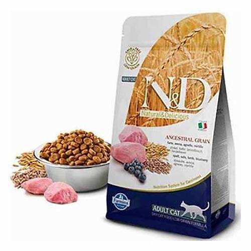 N&D Ancestral Grain Kuzulu Yaban Mersinli D���k Tah�ll� Yeti�kin Kedi Mamas� 1,5 Kg
