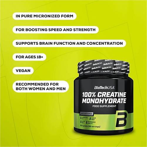 100% Creatine Monohydrate 300 gr