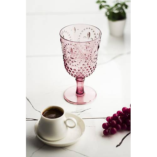 Akrilik M�rd�m Tekli Kadeh & Su Me�rubat Kahve Yan� Barda�� 450 ml ( Cam De�ildir )