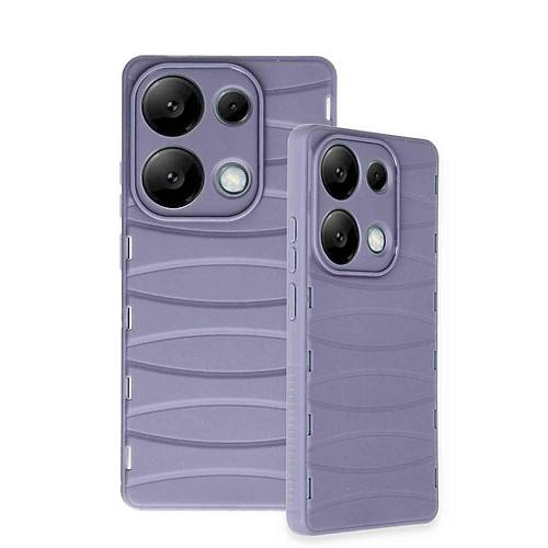 Redmi Note 13 Pro 4G K�l�f Bibercas Silikon Kapak - Lila