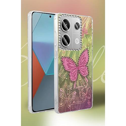 Redmi Note 13 Pro 4G K�l�f Blade Aynal� Desenli Kapak - Desen 4