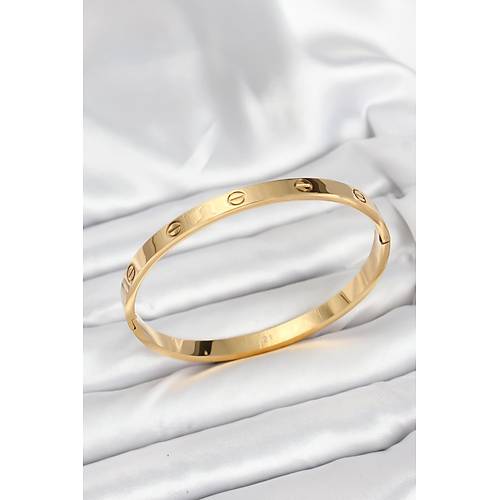 316L �elik Gold Renk 65 mm Kad�n Kelep�e Bileklik