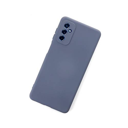 Galaxy M52 5G K�l�f Nano i�i Kadife Silikon - Gri