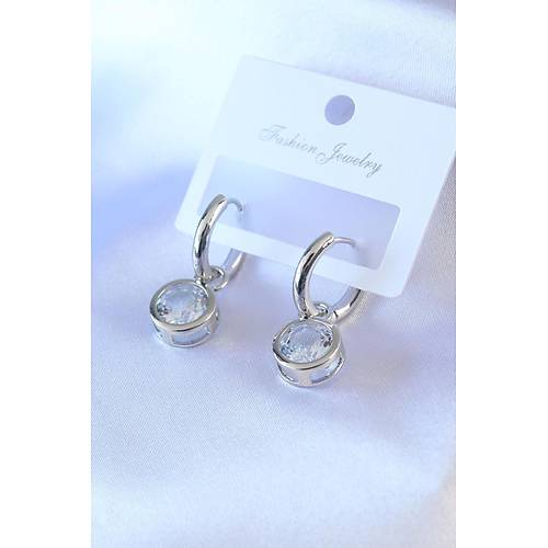 G�m�� Renk Zirkon Ta�l� Pirin� Kad�n K�pe