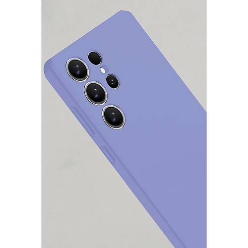Galaxy S25 Ultra K�l�f Nano i�i Kadife Silikon - Lila