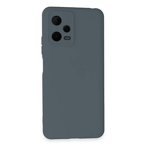 Redmi Note 12 Pro 5G K�l�f Nano i�i Kadife Silikon - Gri