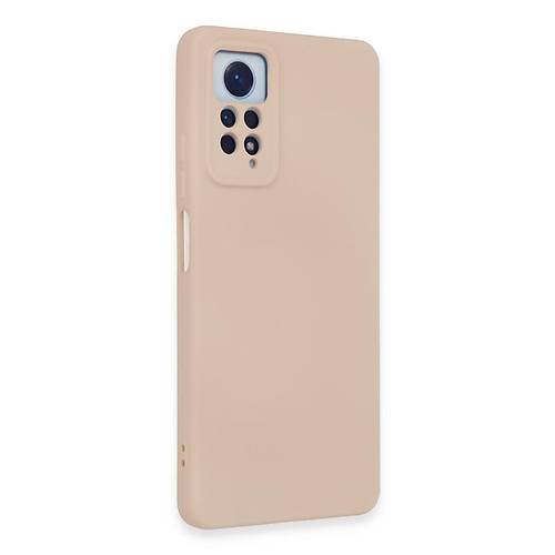 Redmi Note 12 Pro 4G K�l�f Nano i�i Kadife Silikon - Pudra