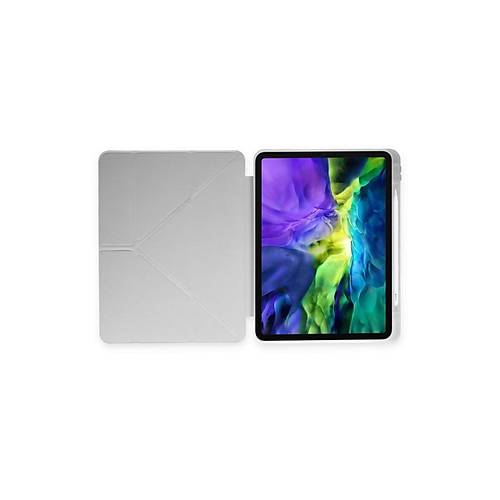 iPad 9.7 (2018) K�l�f Kalemlikli Mars Tablet K�l�f� - Gri